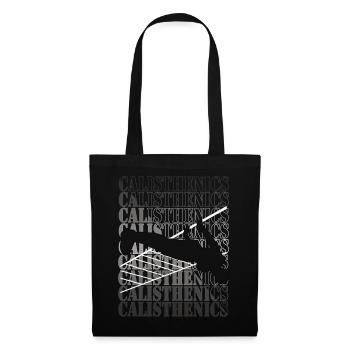 Motif de calisténie – Conception d’entraînement de rue - Sac en tissu - noir - Devant