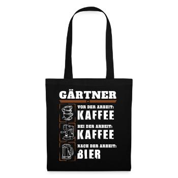 My daily routine as a gardener - Tote Bag - black - Front