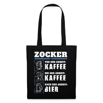 My daily routine as a gambler - Tote Bag - black - Front