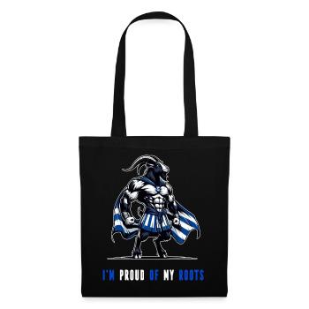 I'm proud of my roots Greek - Tote Bag - black - Front