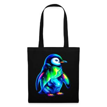 Manchot aurore boréale - Sac en tissu - noir - Devant