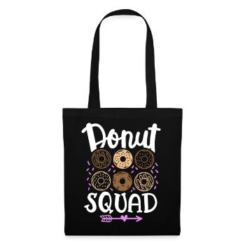 Donut Squad Donut Liebhaber - Stoffbeutel - Schwarz - Vorne