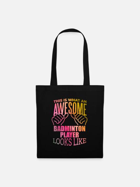 Badminton Badminton Badminton - Stoffbeutel - Schwarz
