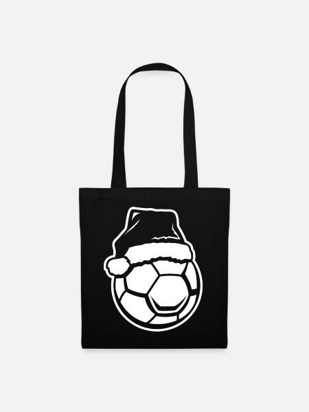Handball Weihnachten - Stoffbeutel - Schwarz