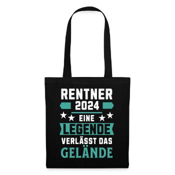 RENTNER 2024 EINE LEGENDE VERLÄSST DAS GELÄNDE - Stoffbeutel - Schwarz - Vorne
