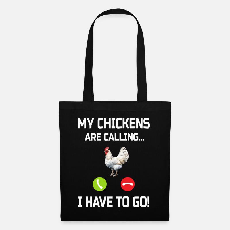 Chicken Chickens - Tote Bag - black