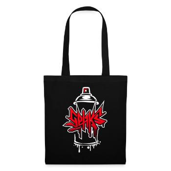 Bouteille rouge Sehks - Sac en tissu - noir - Devant