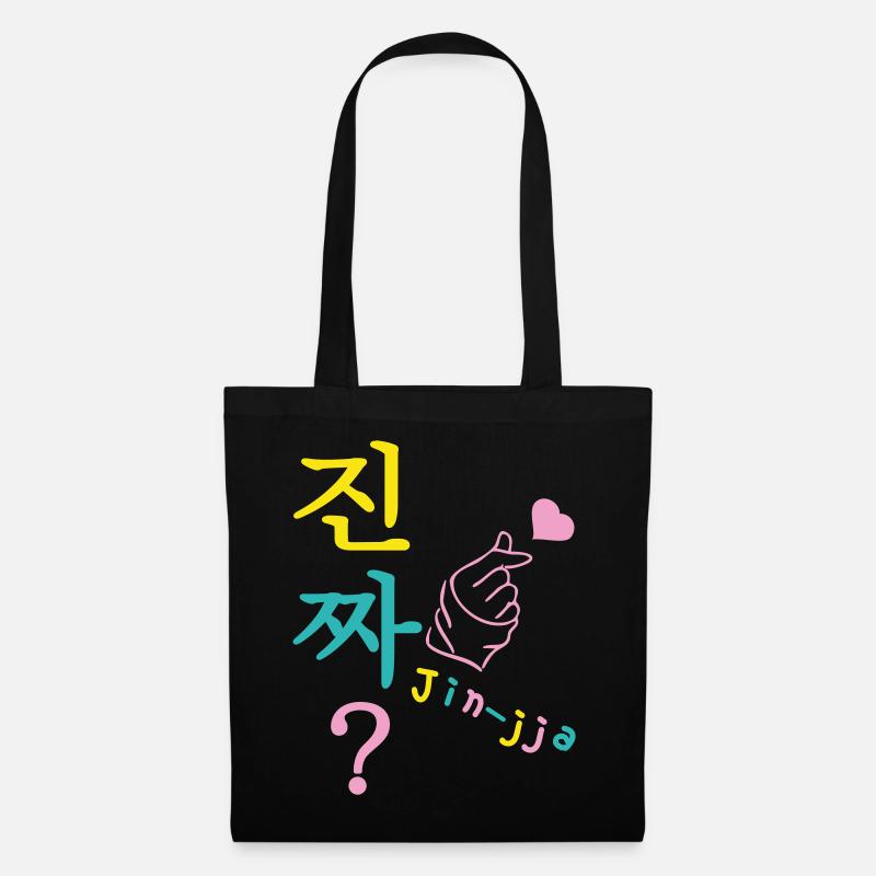 Jin-jja kdrama fan hangul wirklich anpassbar - Stoffbeutel - Schwarz