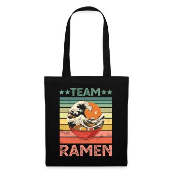 Ramen Nudeln - Stoffbeutel - Schwarz - Vorne