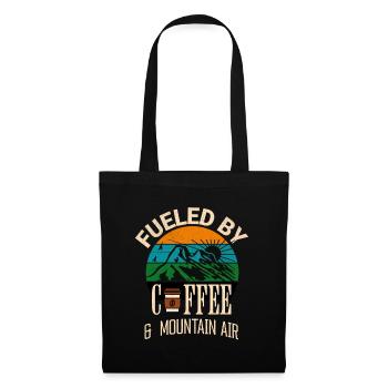 Fueled by Coffee Mountain Air Hiking Shirt - Tote Bag - black - Front