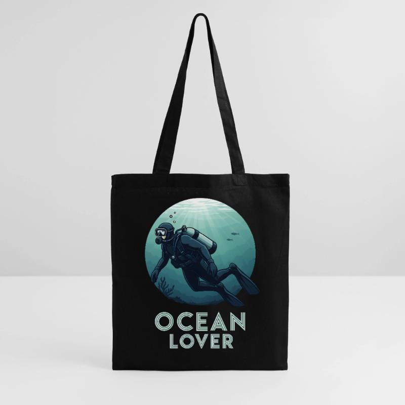 Ocean Lover Diver Tote Bag