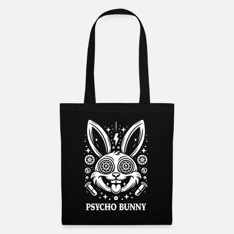 Psycho Bunny Neon Psychedelia - Stoffbeutel - Schwarz