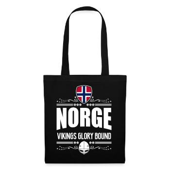 NORVÈGE - NORGE VIKINGS GLORY - Sac en tissu - noir - Devant