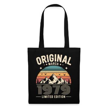 Vintage Born in March 1979 Original 47 years ago - Tote Bag - black - Front