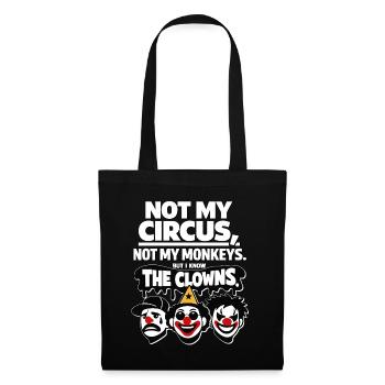Déclaration Pas Mon Cirque, Pas Mon Singe - Sac en tissu - noir - Devant
