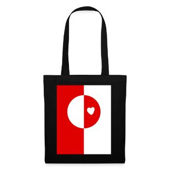 Drapeau du Groenland - Sac en tissu - noir - Devant