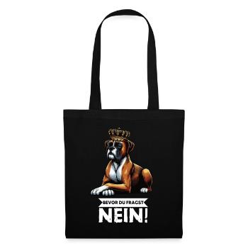 Before you ask No Boxer Boxer Holder Boxer Dog - Tote Bag - black - Front