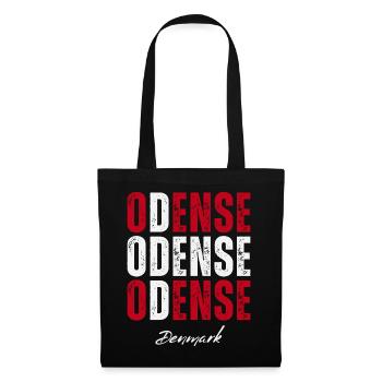 Odense in the Heart, Denmark present - Tote Bag - black - Front