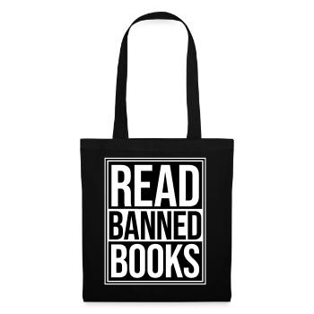 Read Banned Books Verbotene Bücher Lesen Freiheit - Tote Bag - black - Front