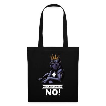 Avant de demander Cane Corso Cane Corsos Corso Corso Héliceur - Sac en tissu - noir - Devant