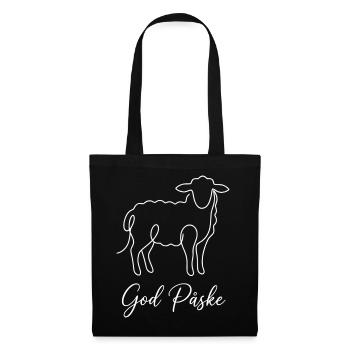 God Påske, Süßes Lämmchen Oster Shirt, Hoodie - Stoffbeutel - Schwarz - Vorne