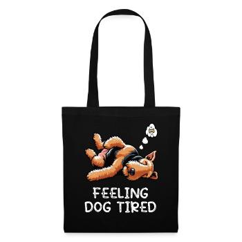 Feeling Dog Tired Airedale Terrier Airedales - Tote Bag - black - Front
