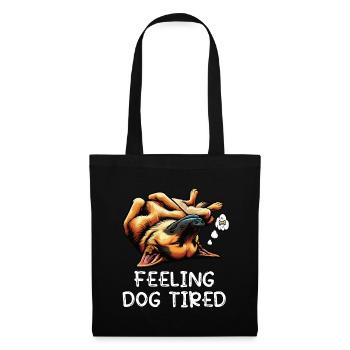 Feeling Dog Tired German Shepherd - Tote Bag - black - Front