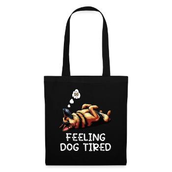 Feeling Dog Tired German Shepherd - Tote Bag - black - Front