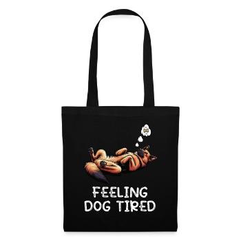 Feeling Dog Tired German Shepherd - Tote Bag - black - Front