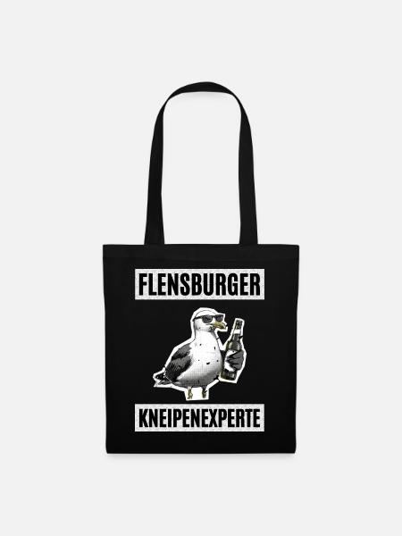 Flensburger Kneipen Experte - Stoffbeutel - Schwarz