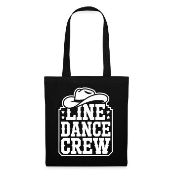 Équipe de Cowboys de Danse en Ligne - Sac en tissu - noir - Devant
