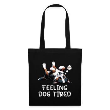 Feeling Dog Tired Appenzeller Sennenhund Senne - Stoffbeutel - Schwarz - Vorne