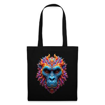 Gorille Flamboyant Éclatant - Sac en tissu - noir - Devant