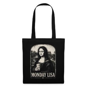 Monday Lisa – Surviving Mondays - Stoffbeutel - Schwarz - Vorne