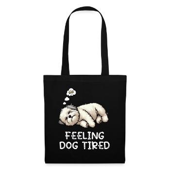 Se sentir fatigué Bolonka Zwetna Bolonka Propriétaire de Bolonka - Sac en tissu - noir - Devant