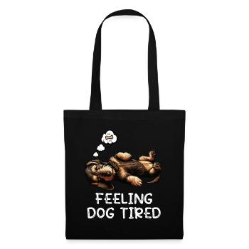 Feeling Dog Tired Wire-haired Dachshund Dachshund Dachshund - Tote Bag - black - Front