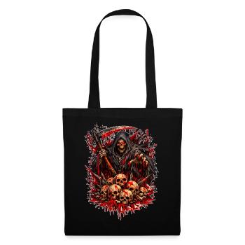 Grim Reaper with Skull Mountain - Tote Bag - black - Front
