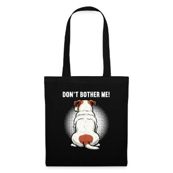 Don’t Bother Me Jack Russel terrier Jacky Jackys - Sac en tissu - noir - Devant