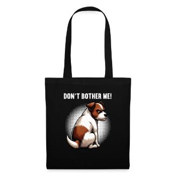 Don’t Bother Me Jack Russel terrier Jacky Jackys - Sac en tissu - noir - Devant