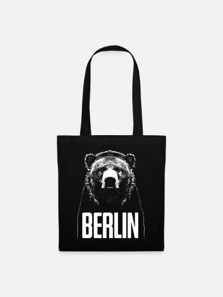  Berlin Bär - Stoffbeutel - Schwarz