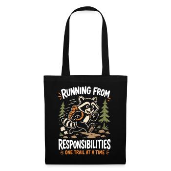 Running from Responsibilities-One Trail at a Time - Tote Bag - black - Front