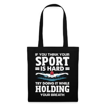 Funny Swimmers Sayings & Swimming Club Design - Tote Bag - black - Front