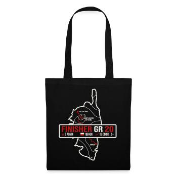 Finisher GR20 Corse Trekking randonnée T-Shirt - Sac en tissu - noir - Devant