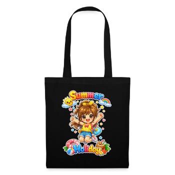 Fille d’été - Sac en tissu - noir - Devant