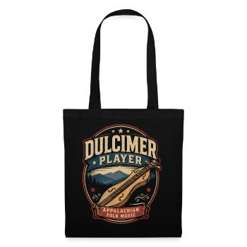 dulcimer dulcimer musician plucked instrument - Tote Bag - black - Front