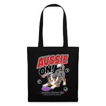 Aussie On! Australian Shepherd - Tote Bag - black - Front