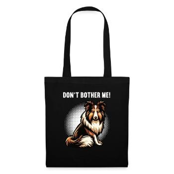 Ne me dérange pas Propriétaire de Collie Holder de Collie - Sac en tissu - noir - Devant
