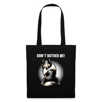 Ne me dérange pas Propriétaire de Collie Holder de Collie - Sac en tissu - noir - Devant