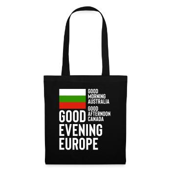 Eurovision Bulgarien - Stoffbeutel - Schwarz - Vorne