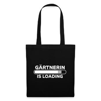 Gärtnerin Spruch Blume Lustiges Gärtnerin Geschenk - Stoffbeutel - Schwarz - Vorne
